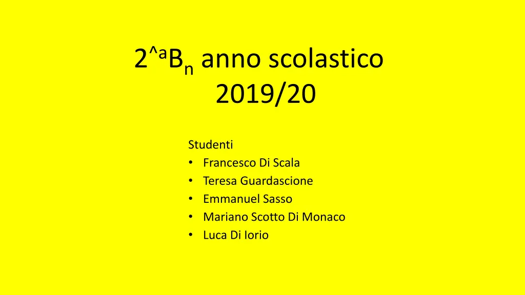 2 a b n anno scolastico 2019 20