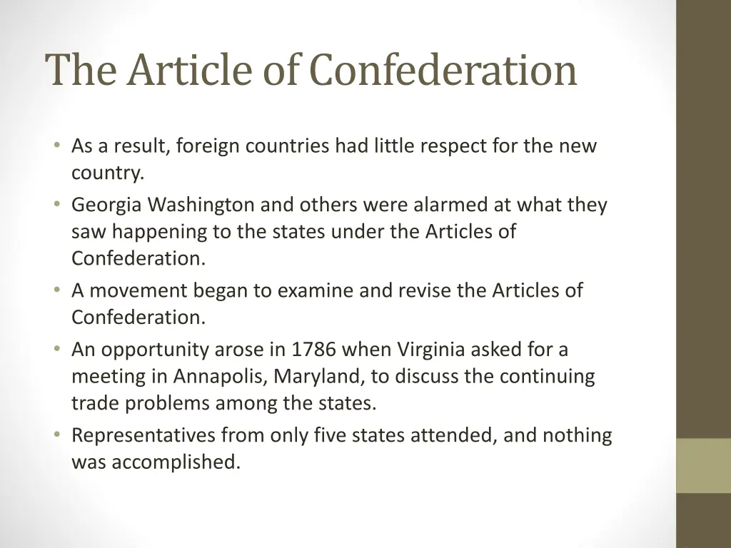 the article of confederation 2