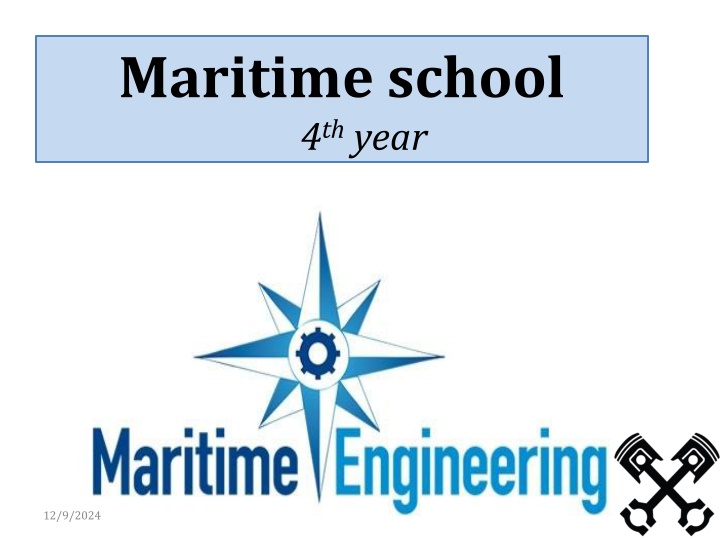 maritime school 4 th year