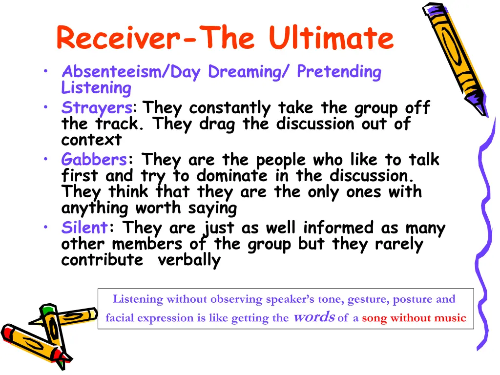 receiver the ultimate absenteeism day dreaming