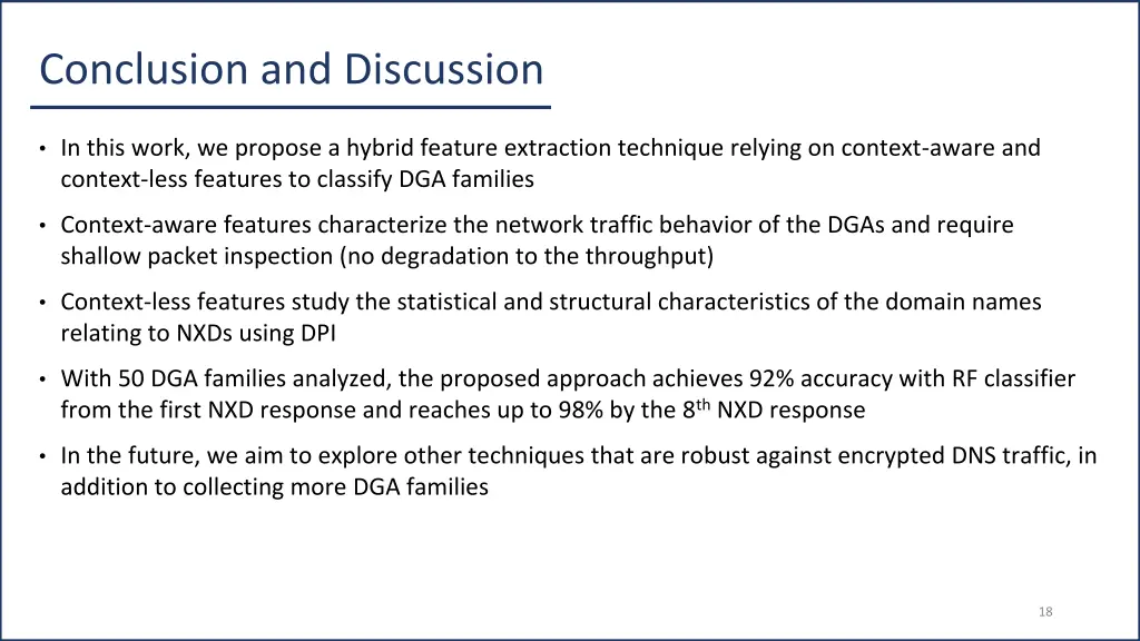conclusion and discussion