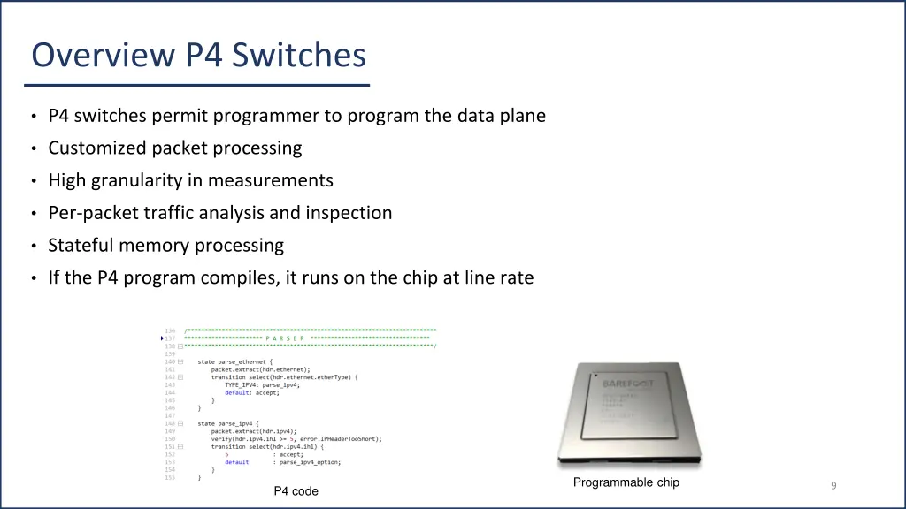overview p4 switches