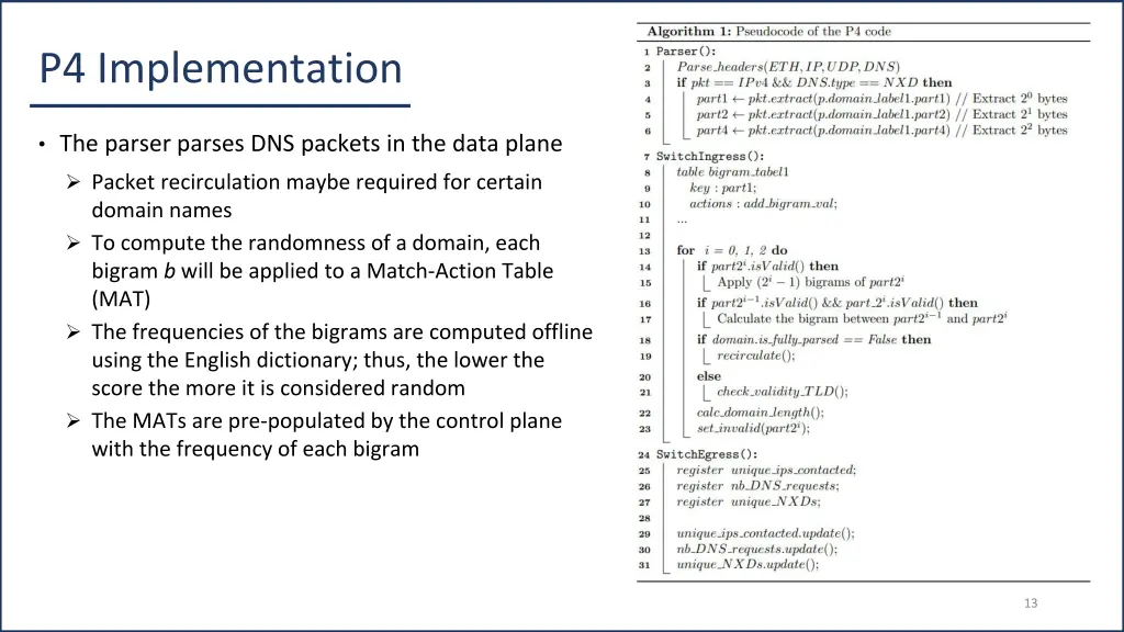 p4 implementation