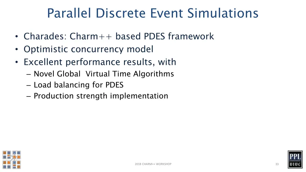 parallel discrete event simulations