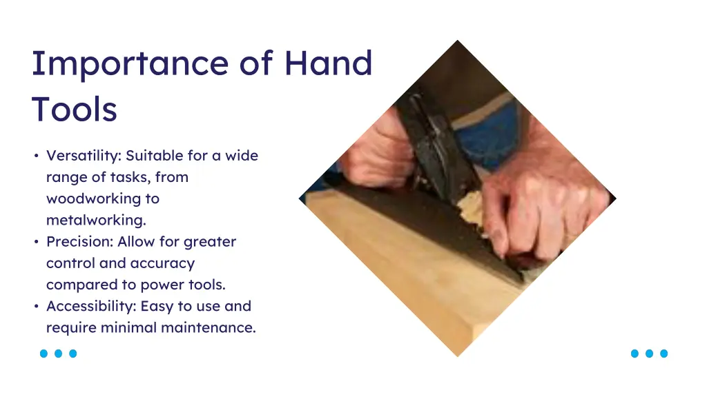 importance of hand tools