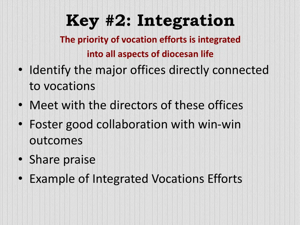 key 2 integration