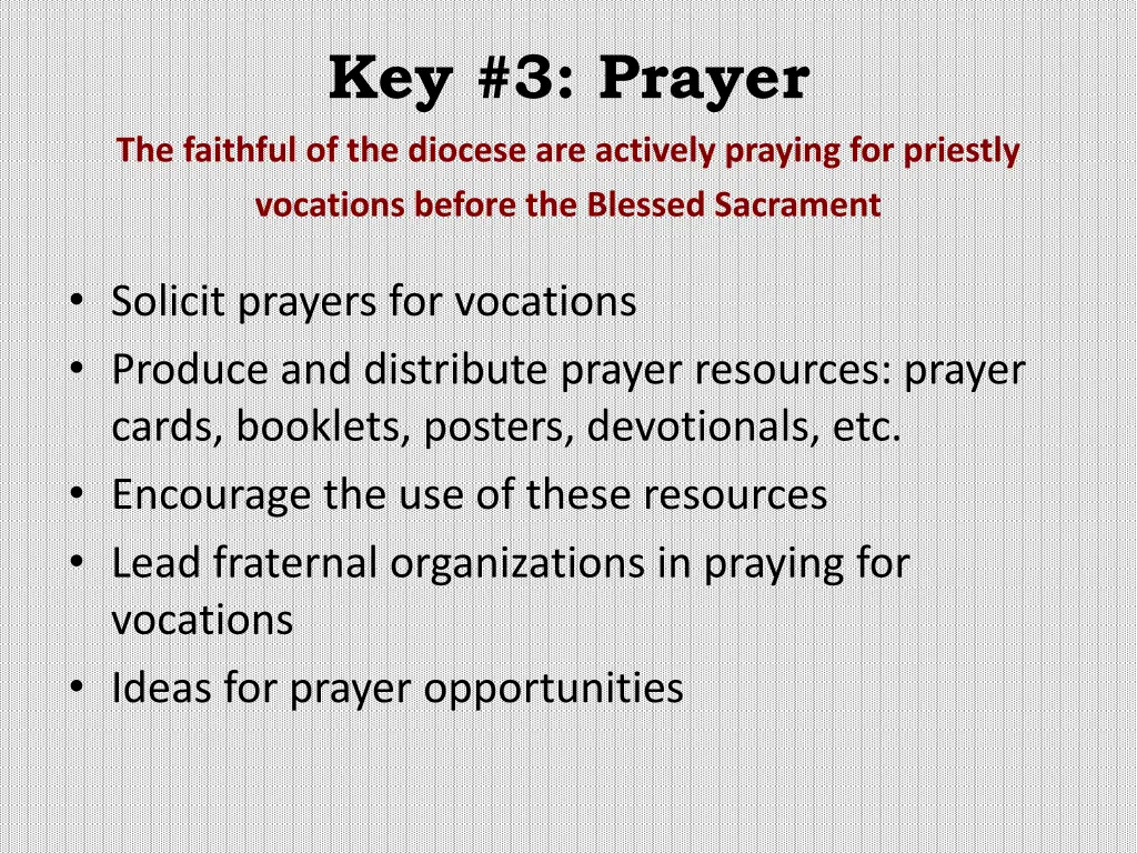 key 3 prayer