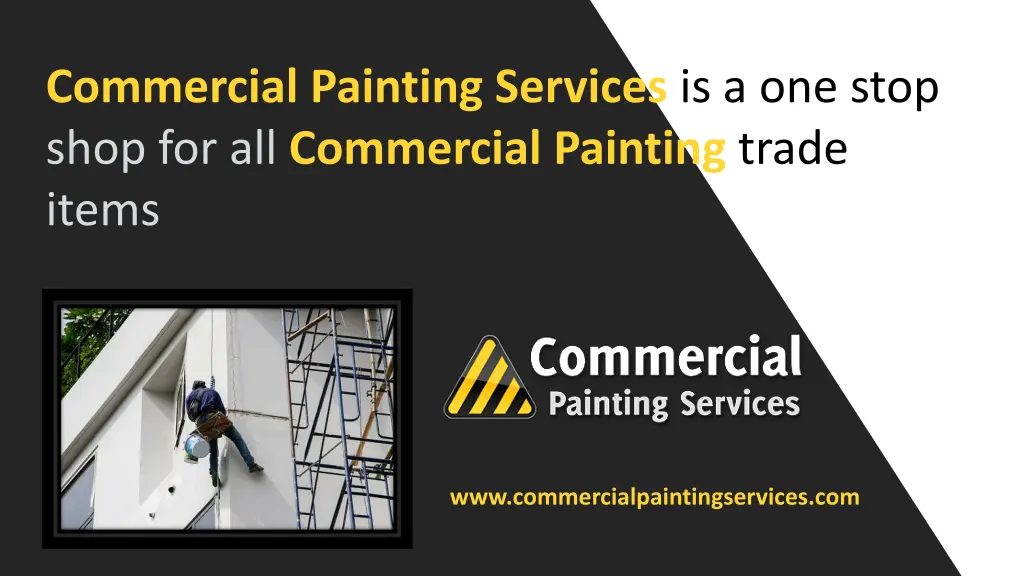 commercial painting services is a one stop shop