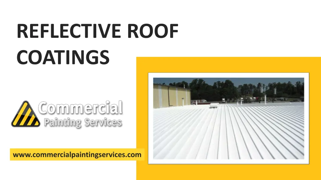 reflective roof coatings