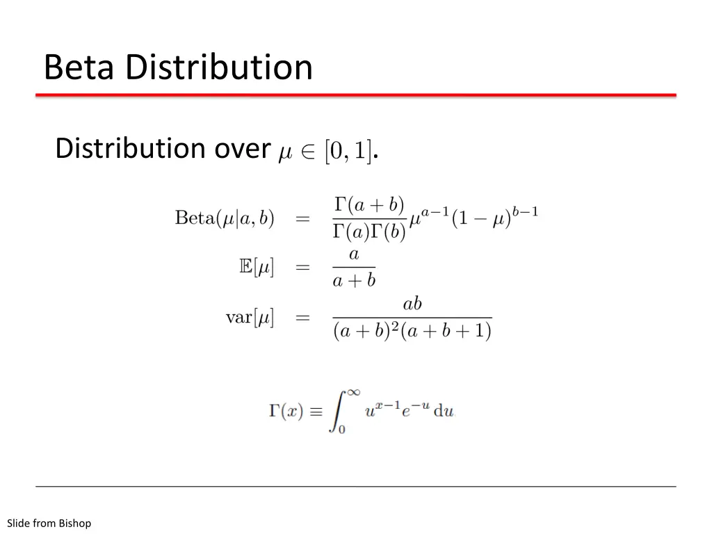 beta distribution