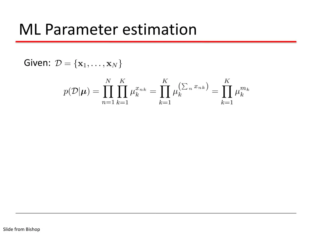 ml parameter estimation