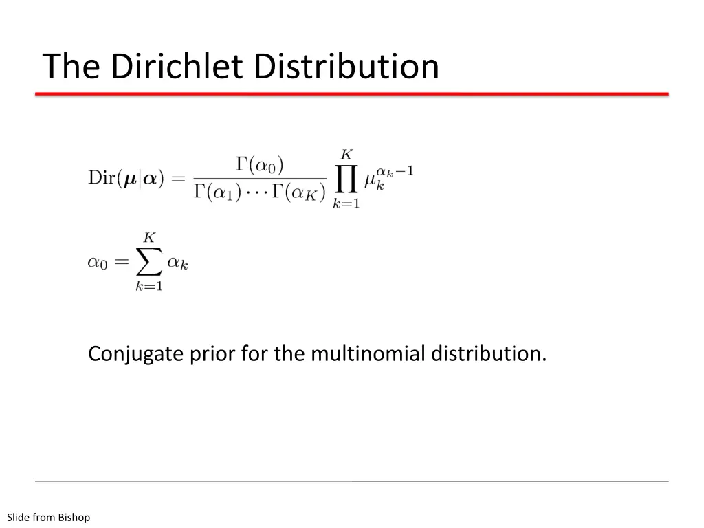 the dirichlet distribution