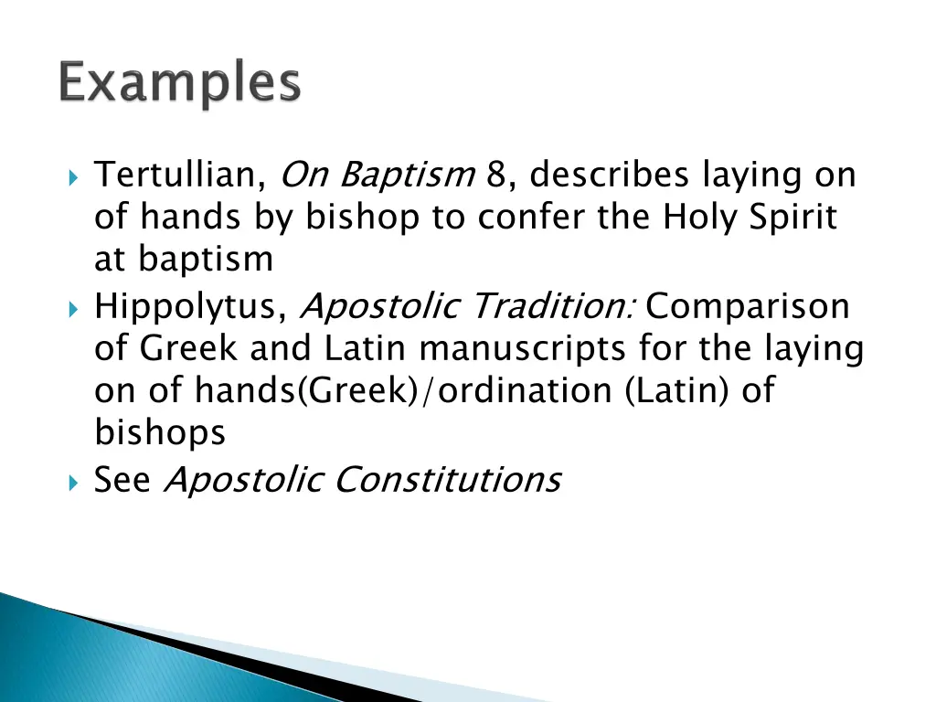 tertullian on baptism 8 describes laying