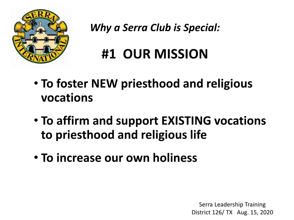 why a serra club is special 1