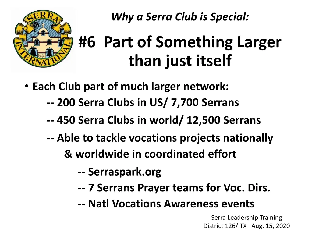 why a serra club is special 6