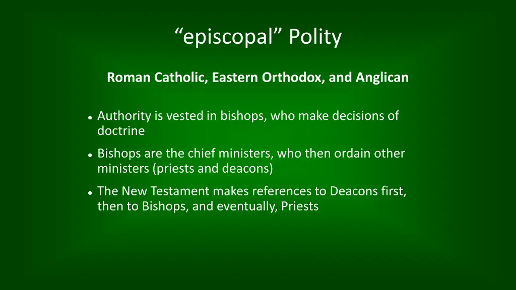 episcopal polity