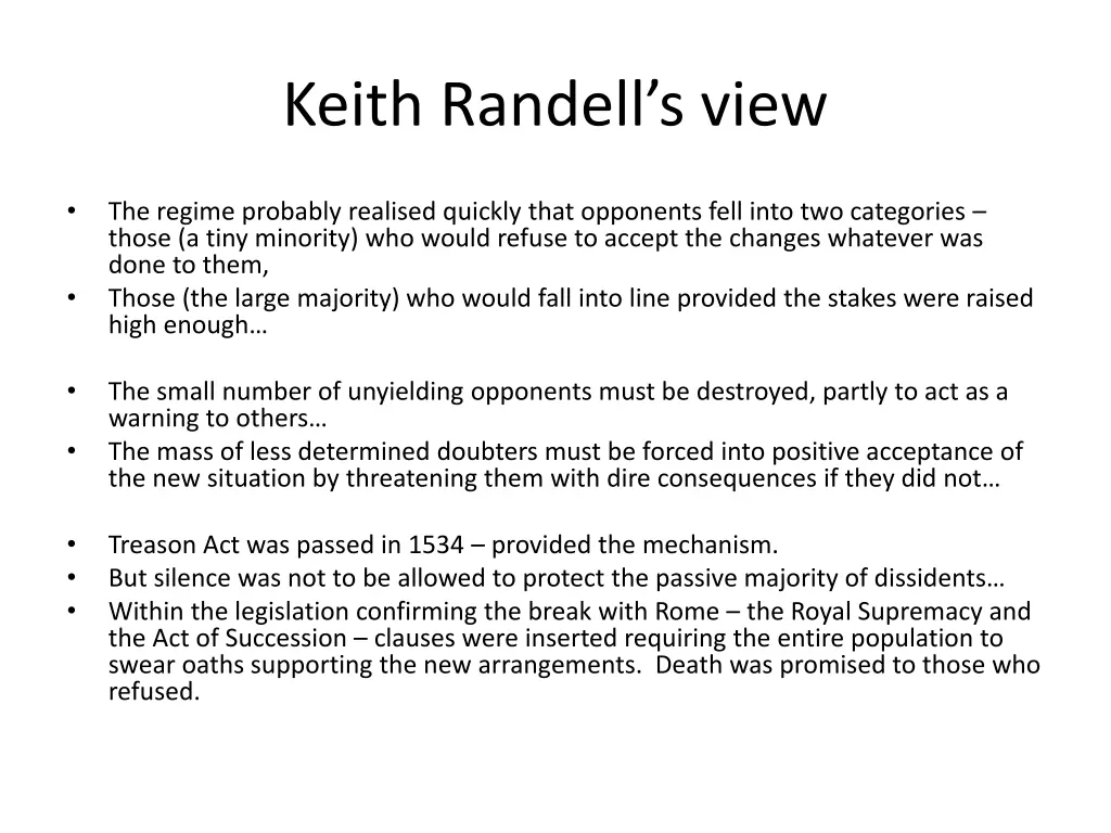 keith randell s view