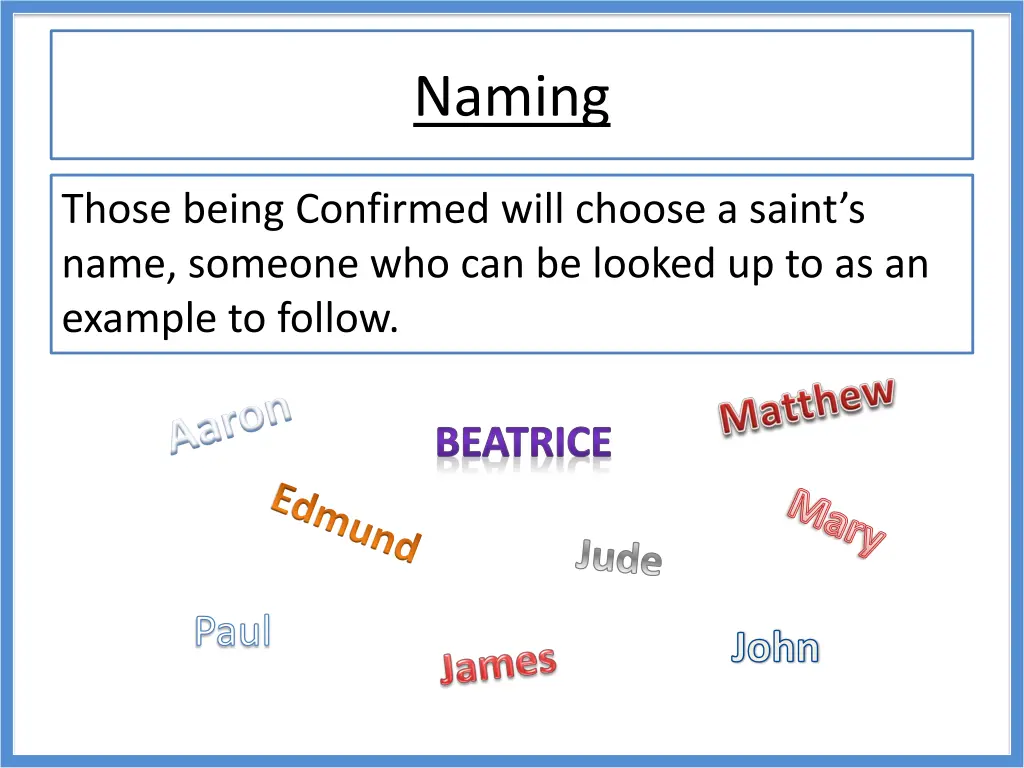 naming