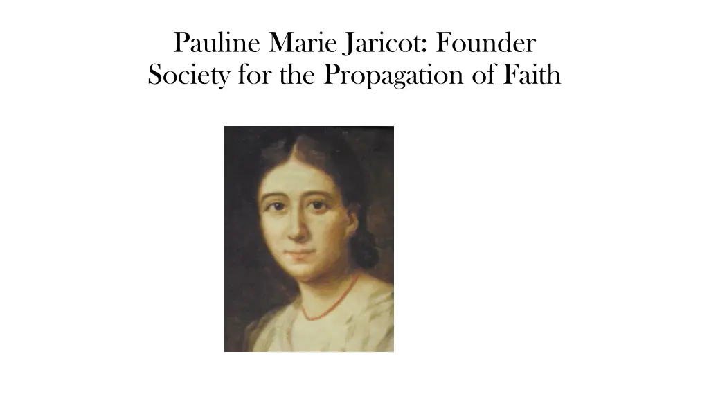 pauline marie jaricot founder society