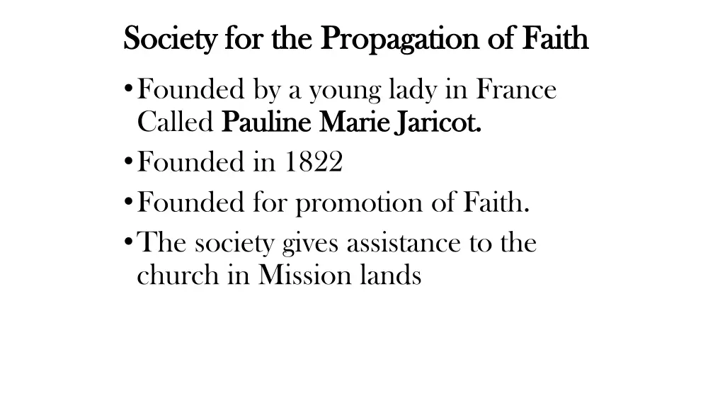 society for the propagation of faith society 1