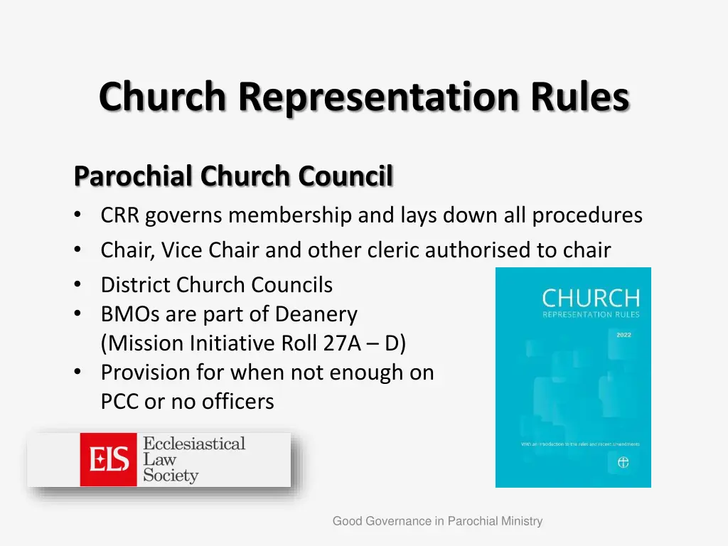 church representation rules 2