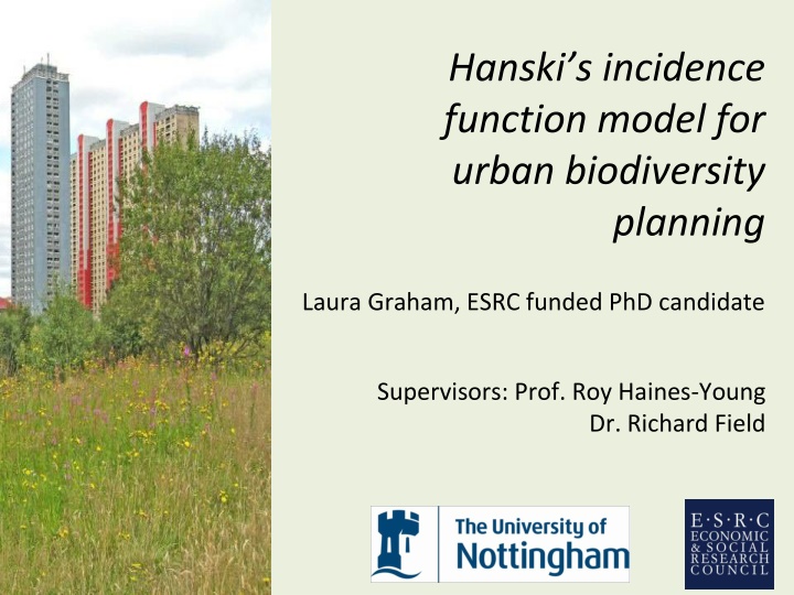 hanski s incidence function model for urban