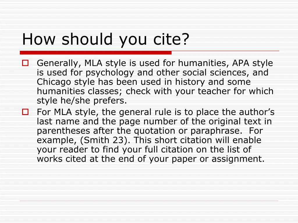 how should you cite