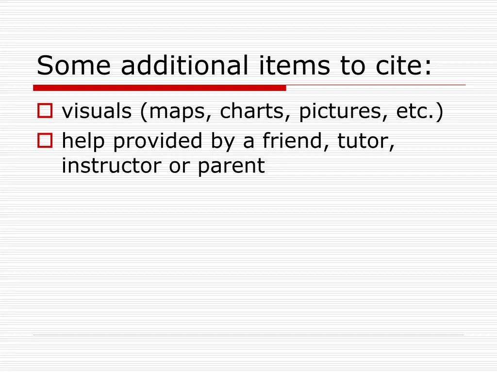 some additional items to cite