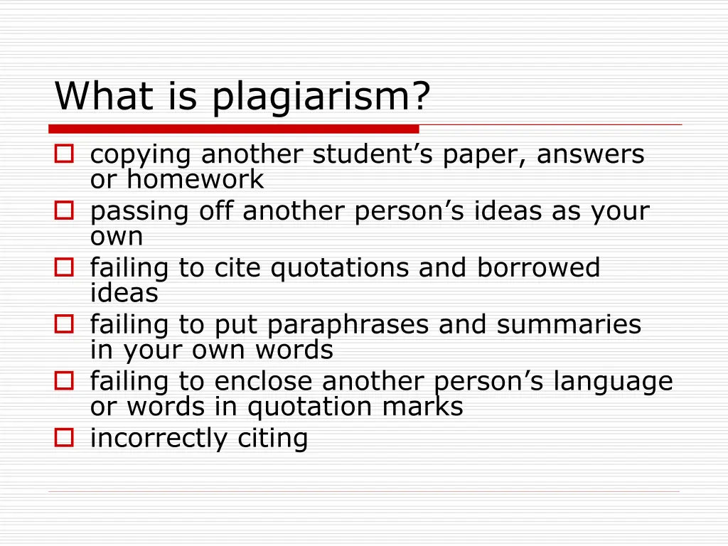 what is plagiarism