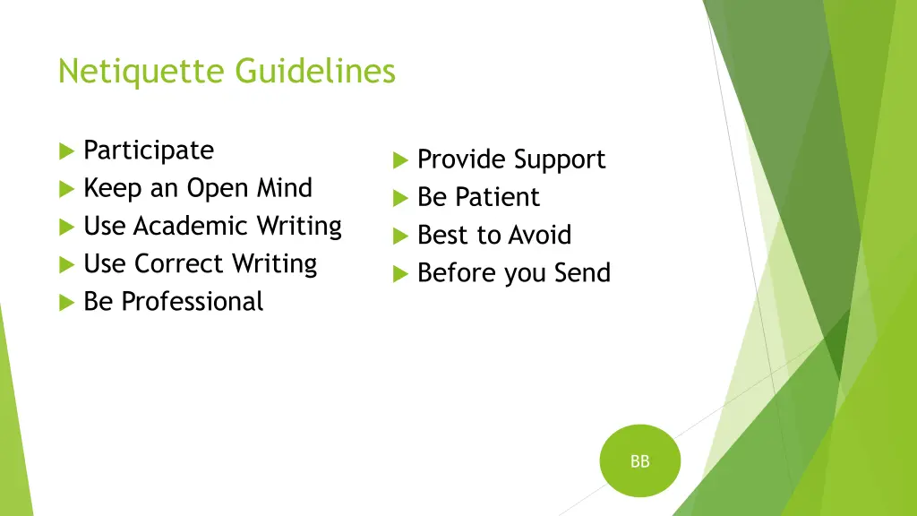 netiquette guidelines 1