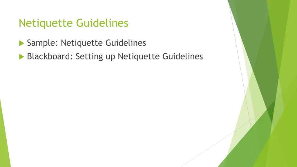 netiquette guidelines