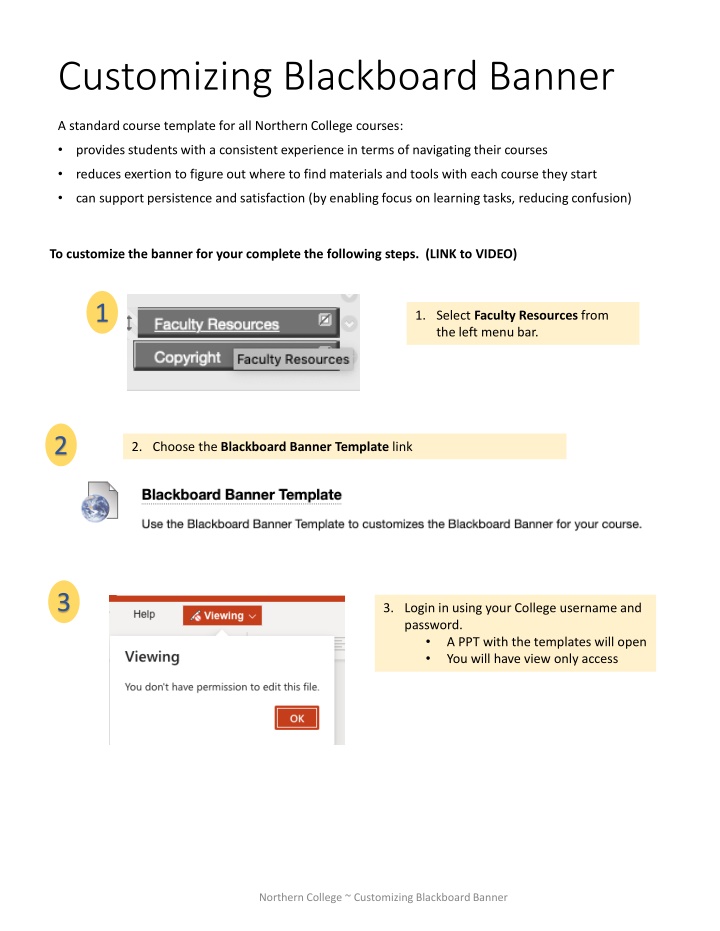 customizing blackboard banner