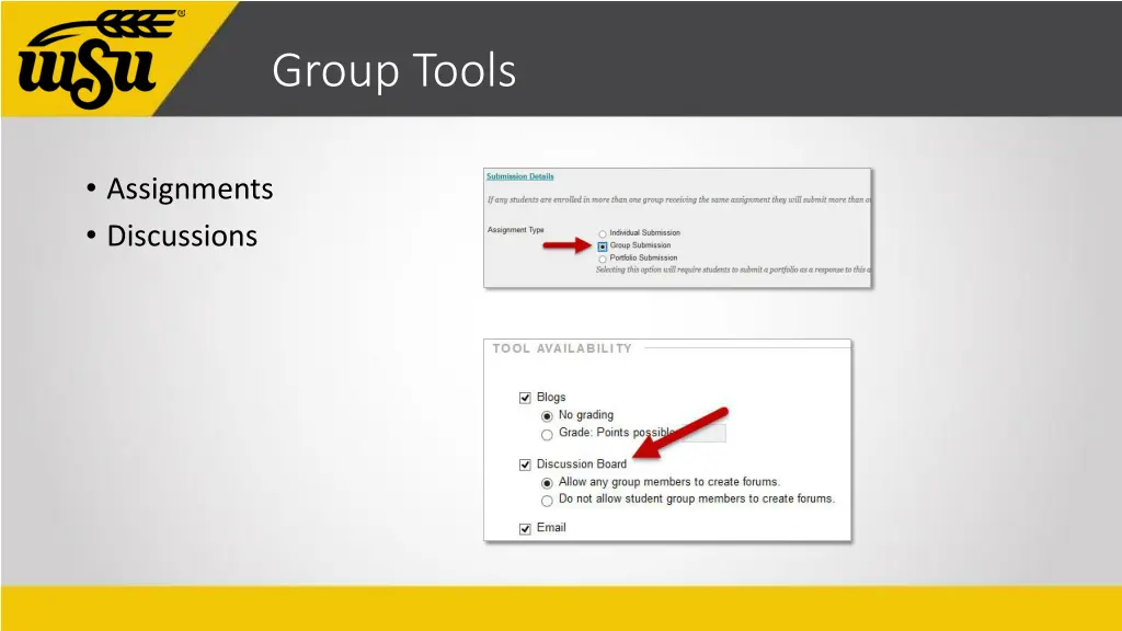 group tools