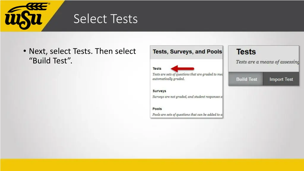 select tests