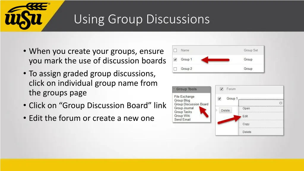 using group discussions