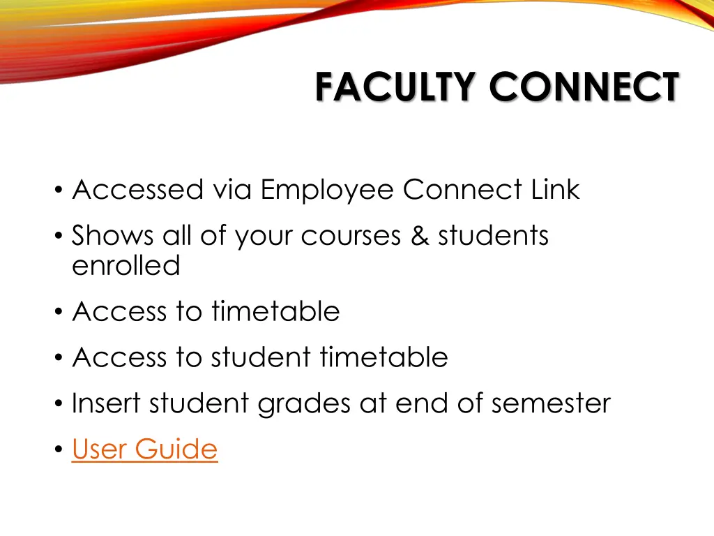 faculty connect