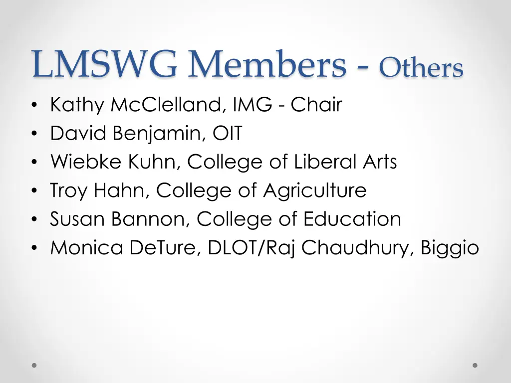 lmswg members others kathy mcclelland img chair