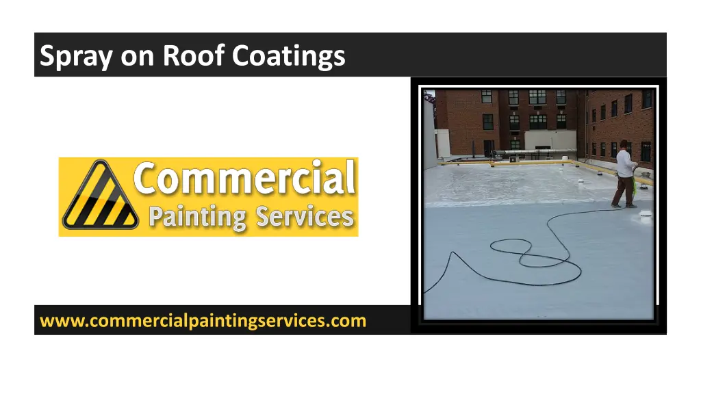 spray on roof coatings