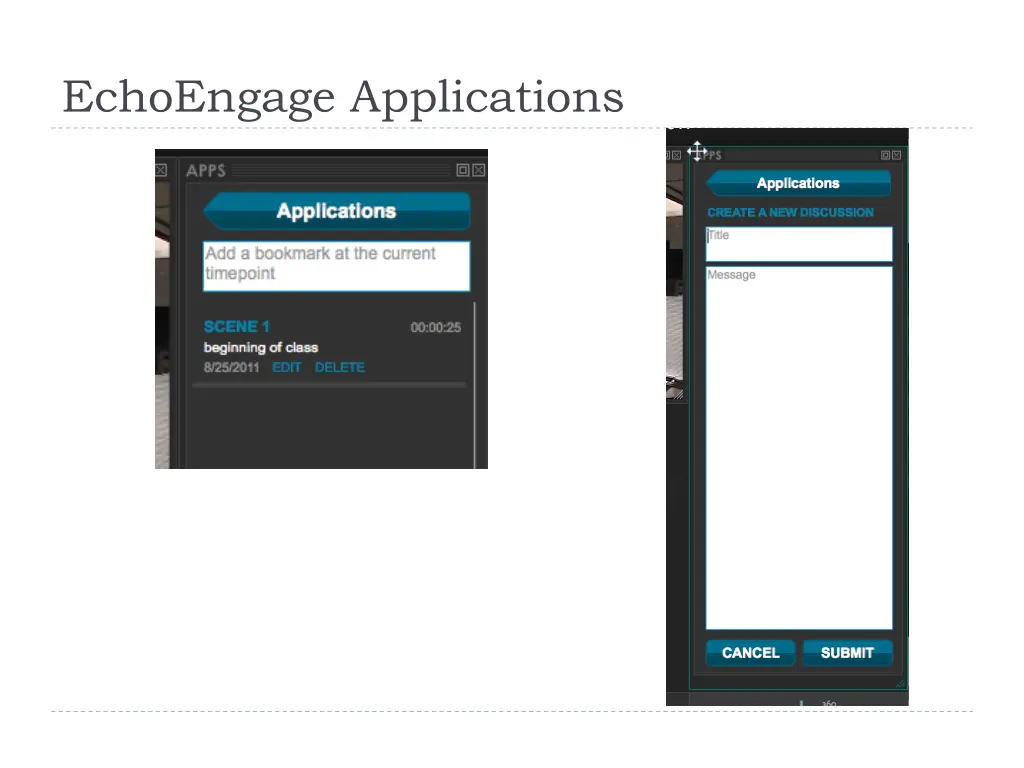 echoengage applications