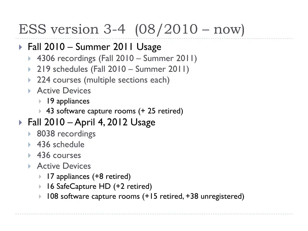 ess version 3 4 08 2010 now fall 2010 summer 2011