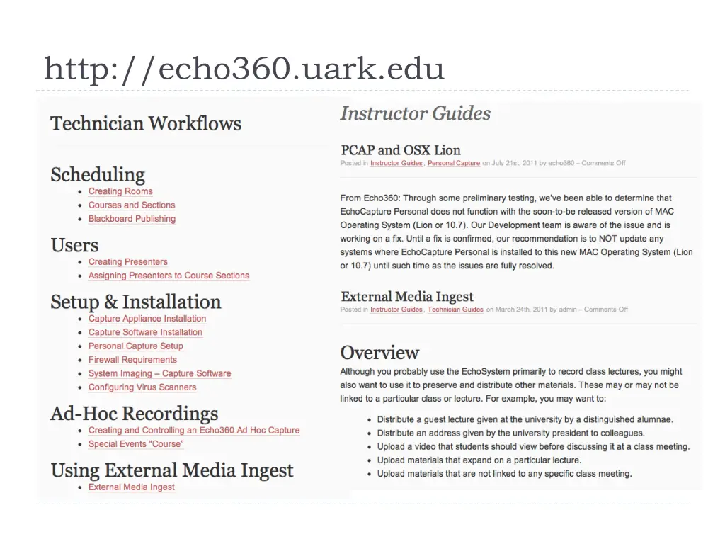 http echo360 uark edu 1