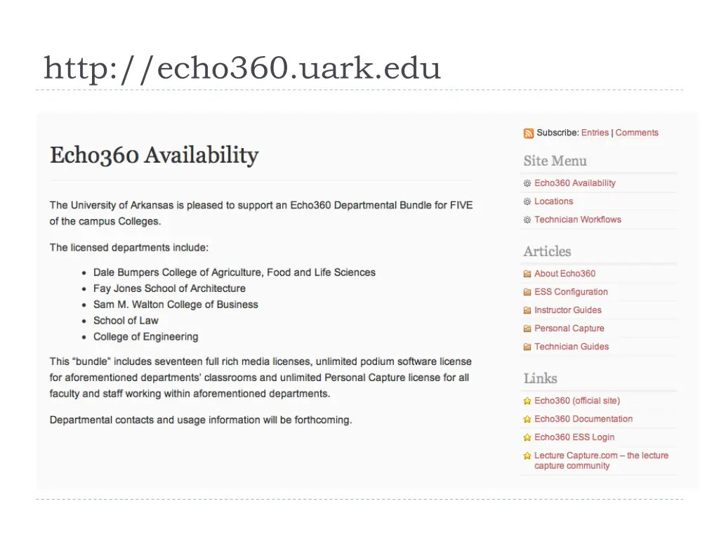 http echo360 uark edu