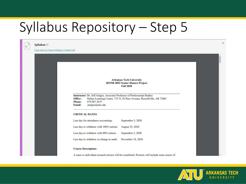 syllabus repository step 5 1