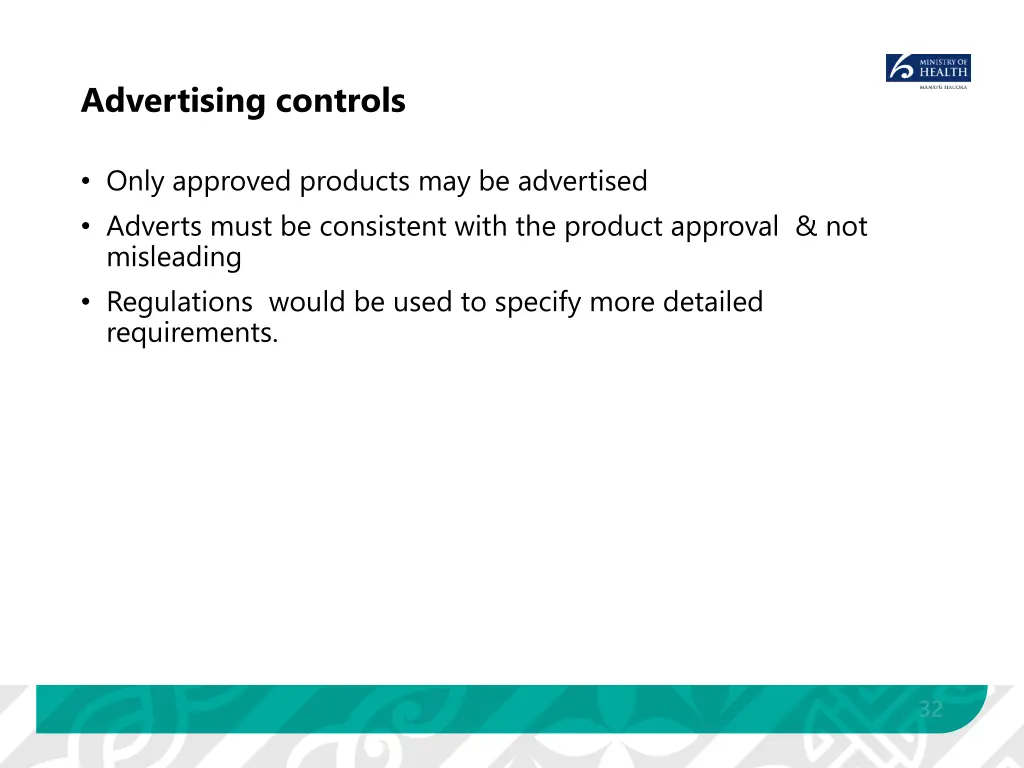 advertising controls