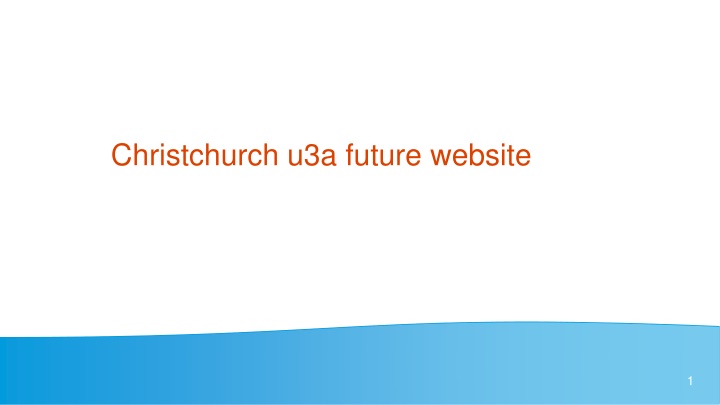 christchurch u3a future website