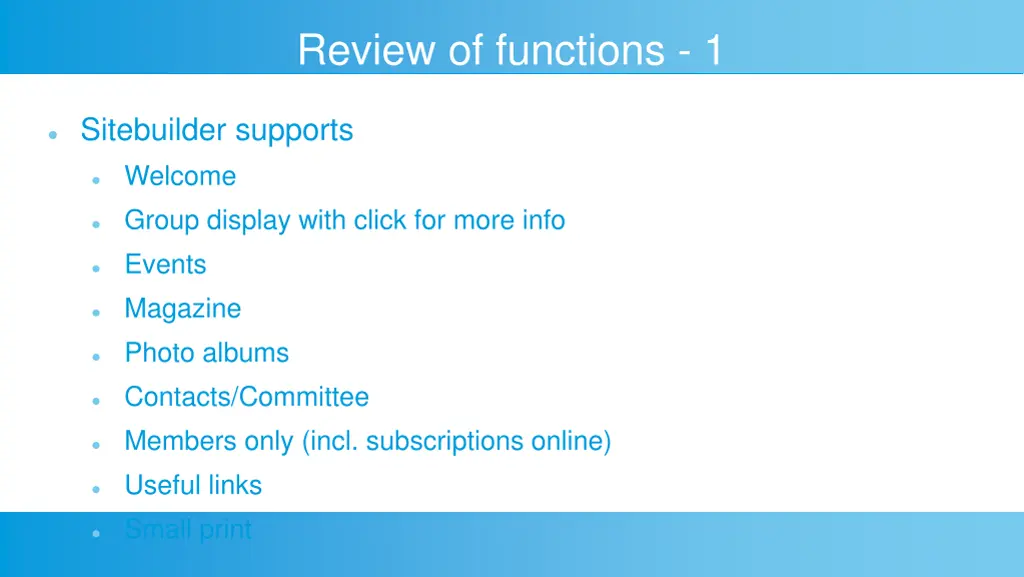 review of functions 1