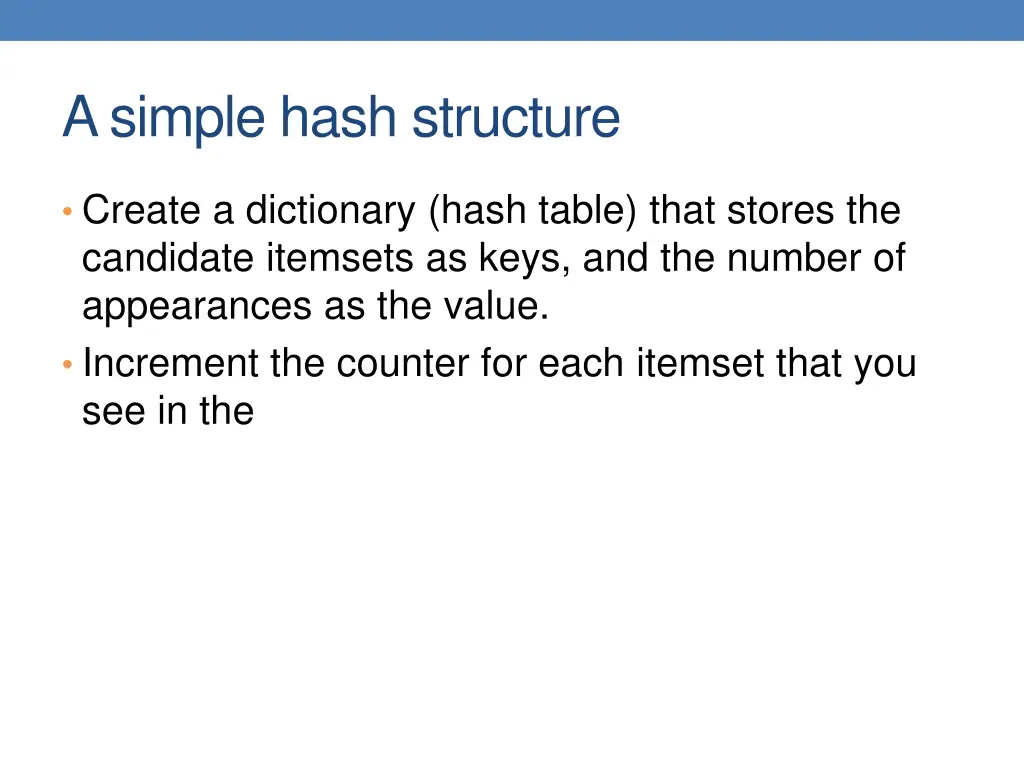 a simple hash structure