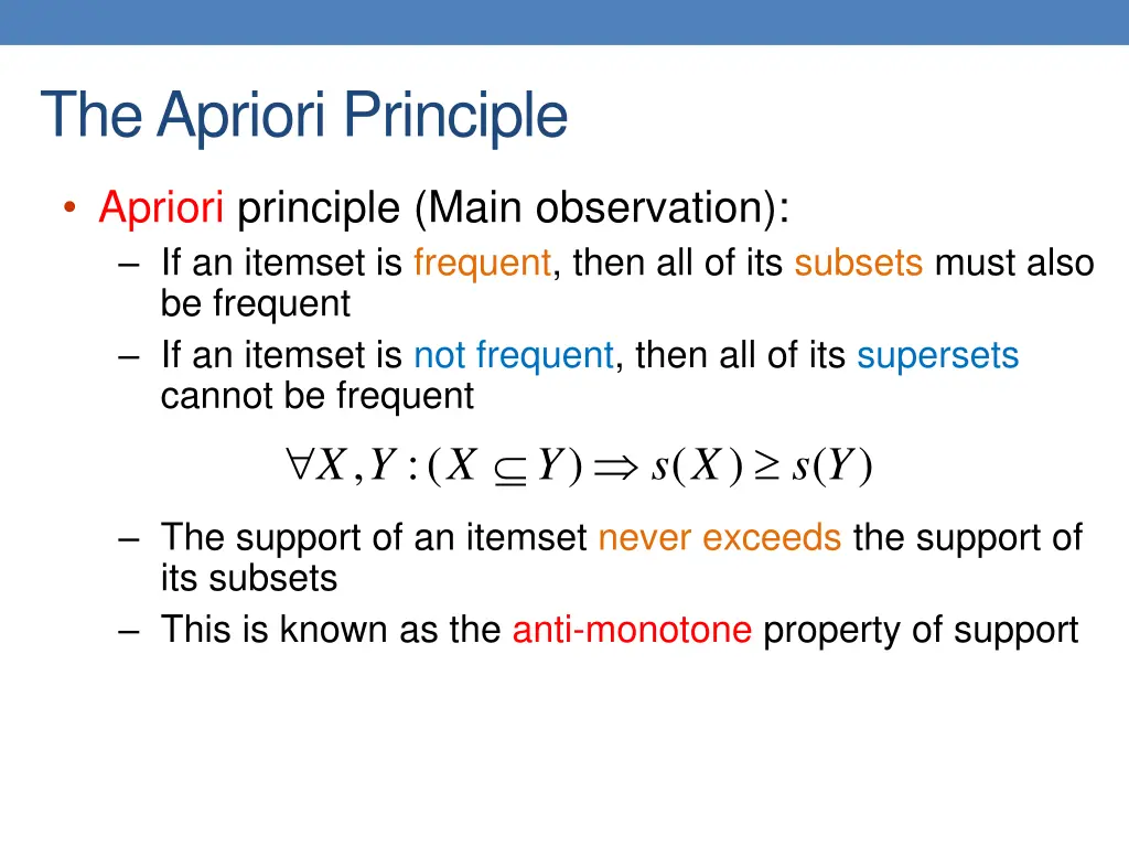 the apriori principle