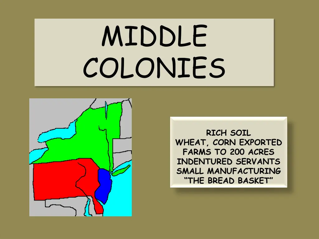 middle colonies