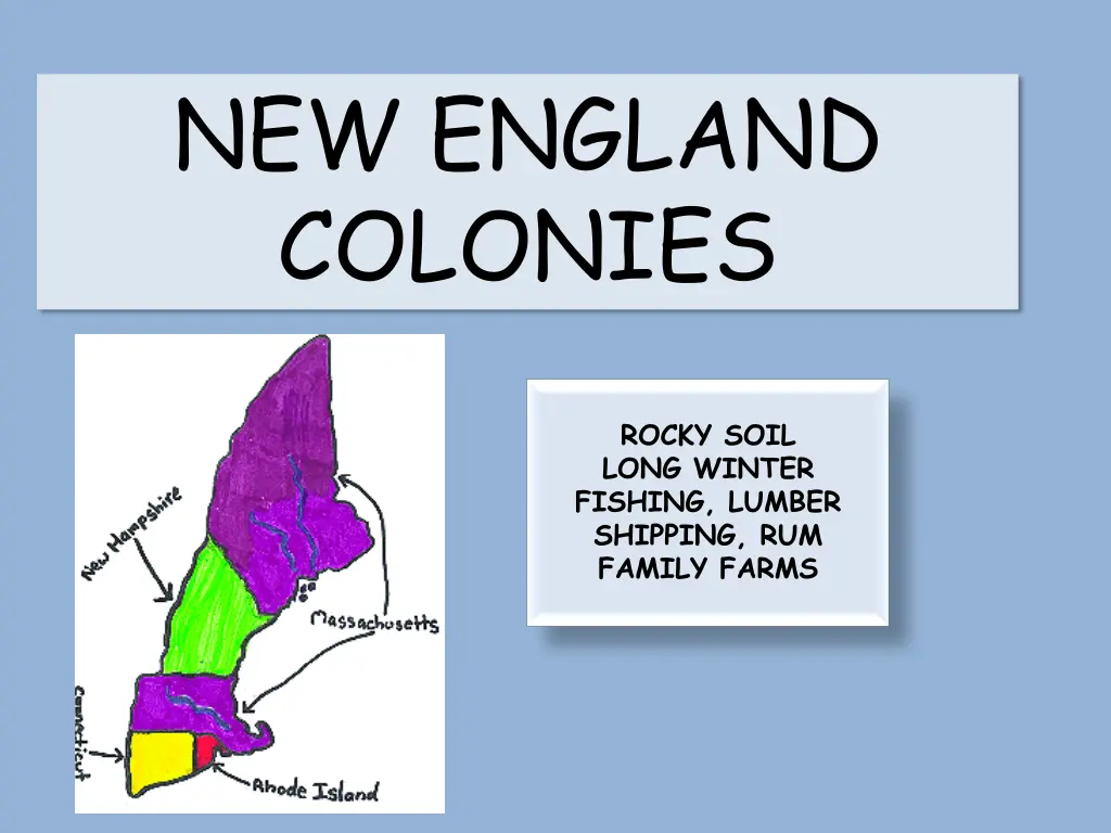 new england colonies